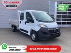 Opel Movano 2.2 140 pk DC Dubbel Cabine Open Laadbak/ 7 Pers, Auto's, Bestelwagens en Lichte vracht, Wit, Bedrijf, Electronic Stability Program (ESP)