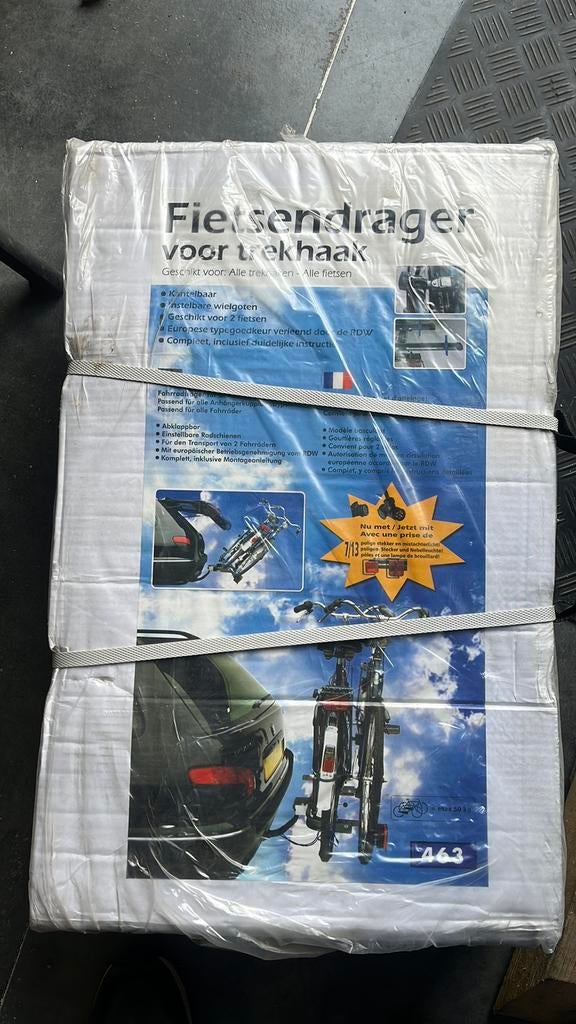 Fietsendrager voor op trekhaak, Ophalen, 2 fietsen, Zo goed als nieuw, Trekhaakdrager