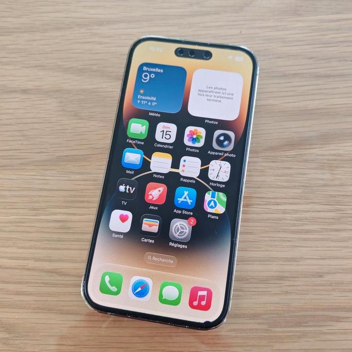 Apple iPhone 14 Pro + accessoires, Telecommunicatie, Mobiele telefoons | Apple iPhone, 128 GB, iPhone 14, Wit, Ophalen of Verzenden