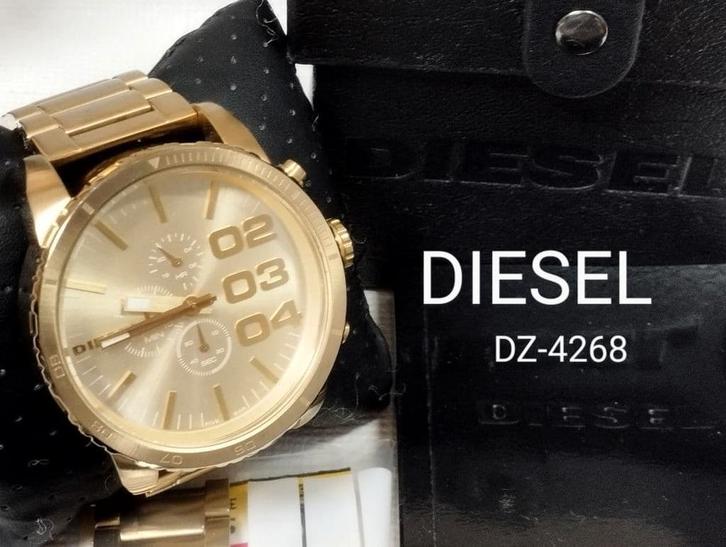 Diesel Double Down Chronographe Neuf, Bijoux, Sacs & Beauté, Montres | Femmes, Neuf, Montre-bracelet, Or, Or, Enlèvement ou Envoi