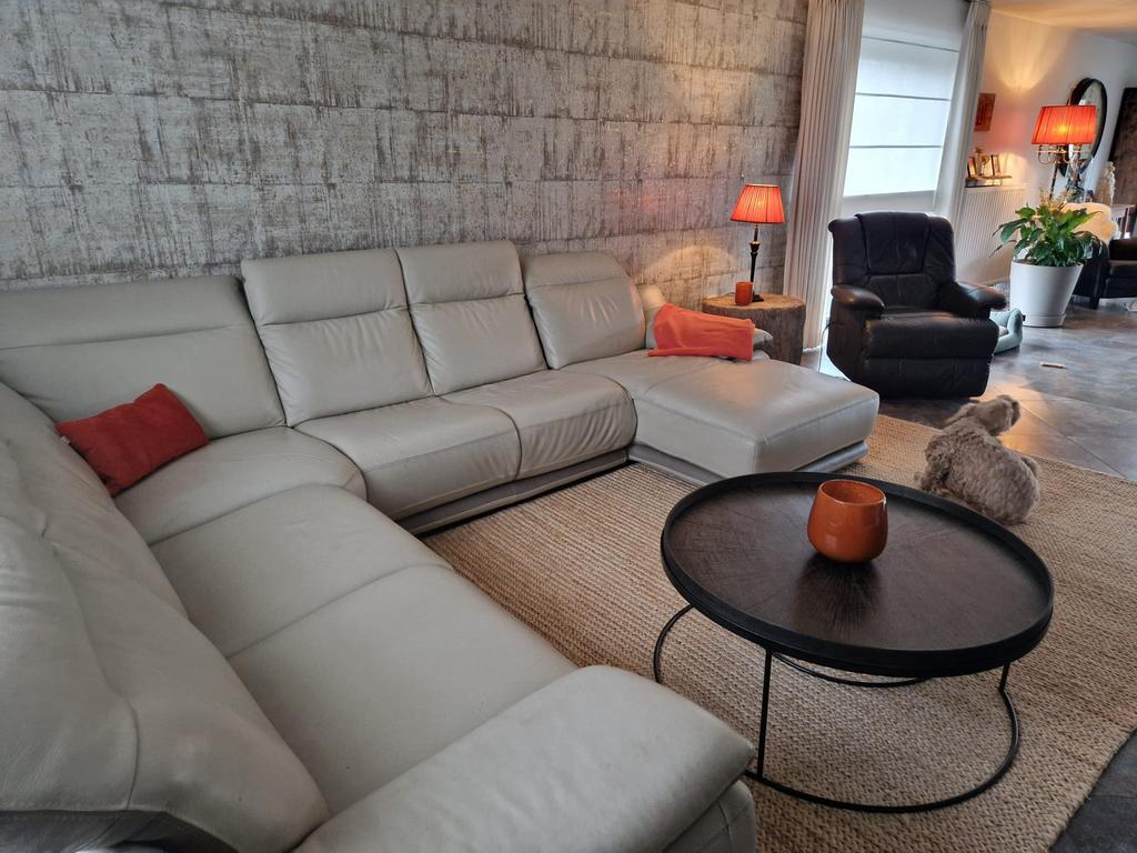 Salon leder Chateau D’ax, Huis en Inrichting, Zetels | Complete zithoeken, Zo goed als nieuw, Ophalen