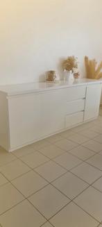 Buffet / Dressoir laqué Blanc 220/50/84 en bon état, Enlèvement