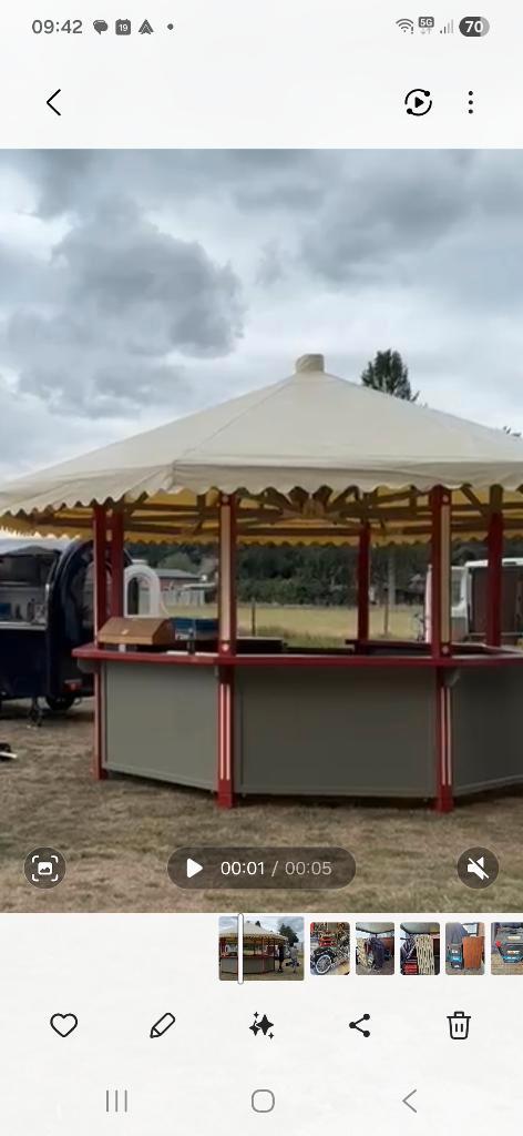 Stand de bar, pergola, food truck, bar, tente hexagonale, Articles professionnels, Horeca | Autre, Enlèvement