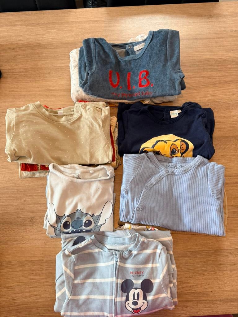 Pakket pyamas maat 86, Kinderen en Baby's, Babykleding | Baby-kledingpakketten, Ophalen, Zo goed als nieuw, Maat 86