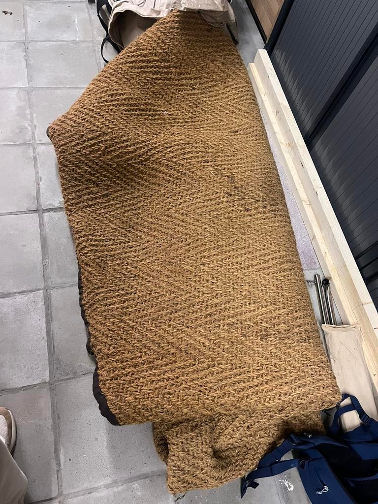 Tapis Canvascamp en noix de coco 5 m, Jardin & Terrasse, Voiles d'ombrage, Utilisé, Enlèvement