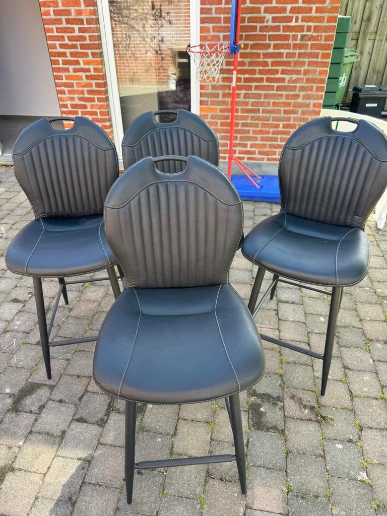 Hoge barstoel MXSOFA, Maison & Meubles, Chaises, Comme neuf, Enlèvement, Quatre, Noir