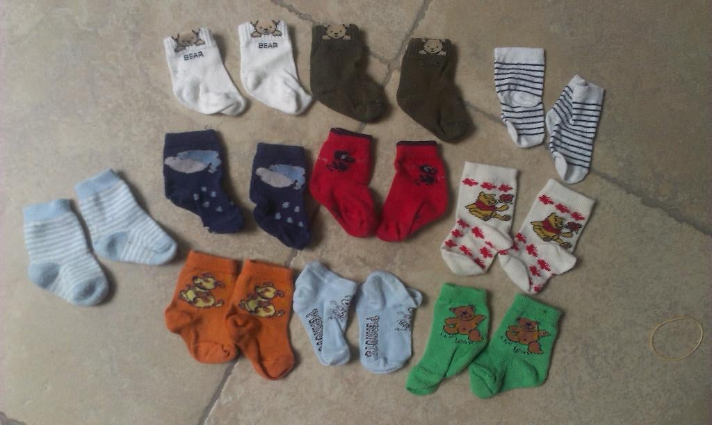 10 paar baby kousen, Ophalen of Verzenden, Zo goed als nieuw, Jongen of Meisje, Sokken