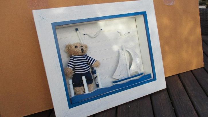 Beertje in zeemanspak badkamer decoratie, Maison & Meubles, Salle de bain | Meubles de Salle de bain, Comme neuf, Autres types