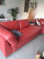 Canapé en cuir rouge bordeaux, Enlèvement, Rouge