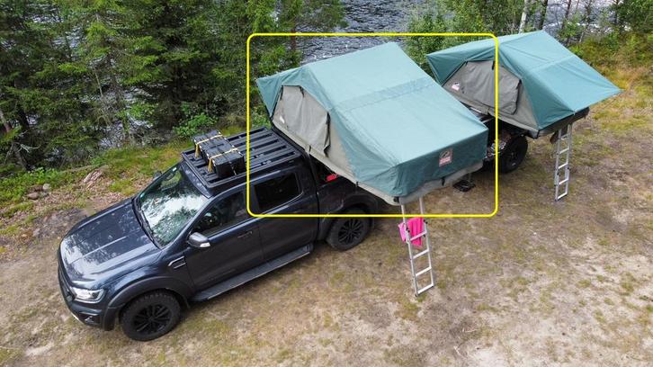 Daktent tembo 163cmx240cmx126cm met ondertent, Caravanes & Camping, Tentes, jusqu'à 3, Utilisé, Enlèvement