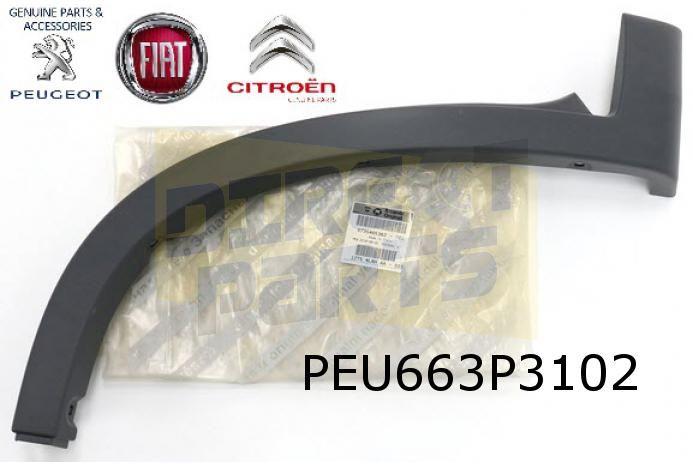 Fiat/Citroen/Peugeot (6/06-6/14-) wielkuiplijst Rechts voor, Auto-onderdelen, -, -, Nieuw, Ophalen of Verzenden