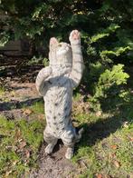 Poes, kat, grijs, tuin, gazon, kitten, boerderij 50cm, Ophalen of Verzenden, Nieuw, Kunststof, Dierenbeeld