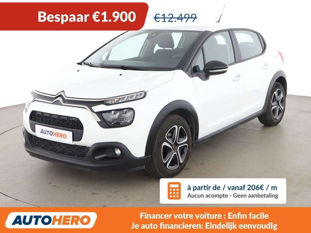 Citroën C3 1.2 PureTech Feel Pack (bj 2022), Auto's, Voorwielaandrijving, Stof, Gebruikt, Euro 6