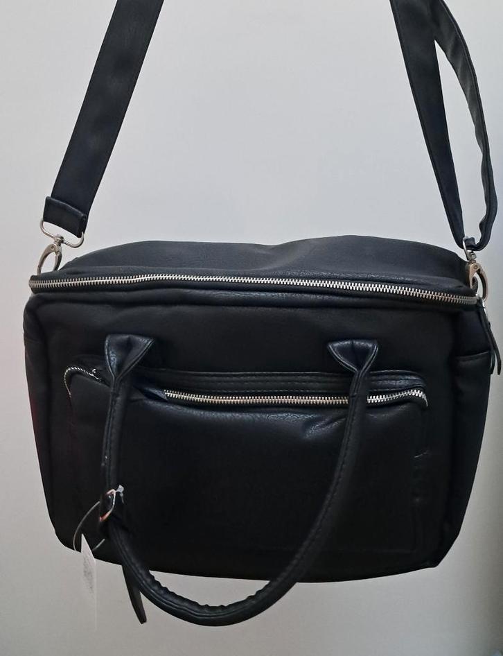 Zwarte luiertas / verzorgingstas Ralph Boyer, Enfants & Bébés, Sac à langer bébé, Neuf, Sac d'épaule, Enlèvement