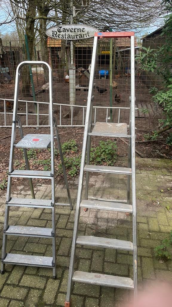 Trapladder, Ophalen, Gebruikt