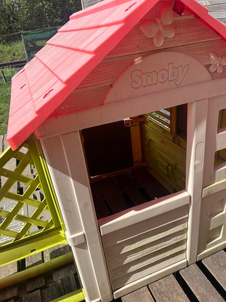 Speelhuisje met buitenkeukentje merk “Smoby, Kinderen en Baby's, Ophalen, Gebruikt