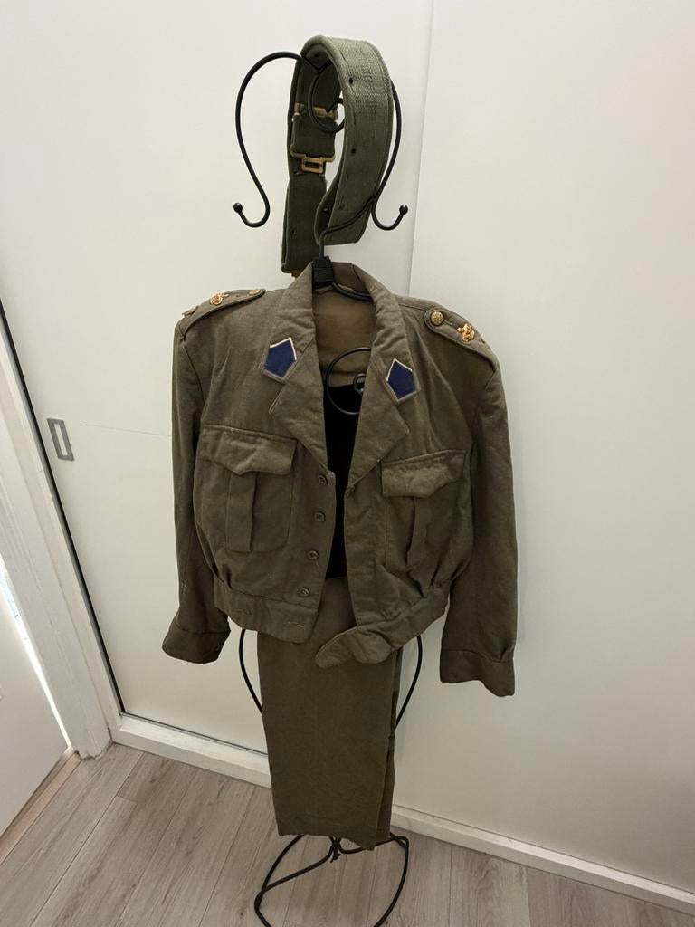 Uniforme armée belge • militariat vintage, Verzamelen, Militaria | Tweede Wereldoorlog, Kleding of Schoenen, Ophalen