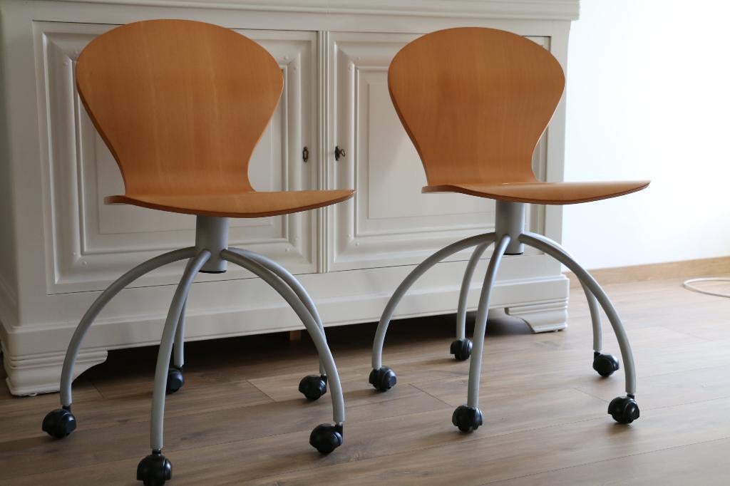 Bureaustolen, Huis en Inrichting, Bureaustoelen, Ophalen, Gebruikt, Bruin, Bureaustoel