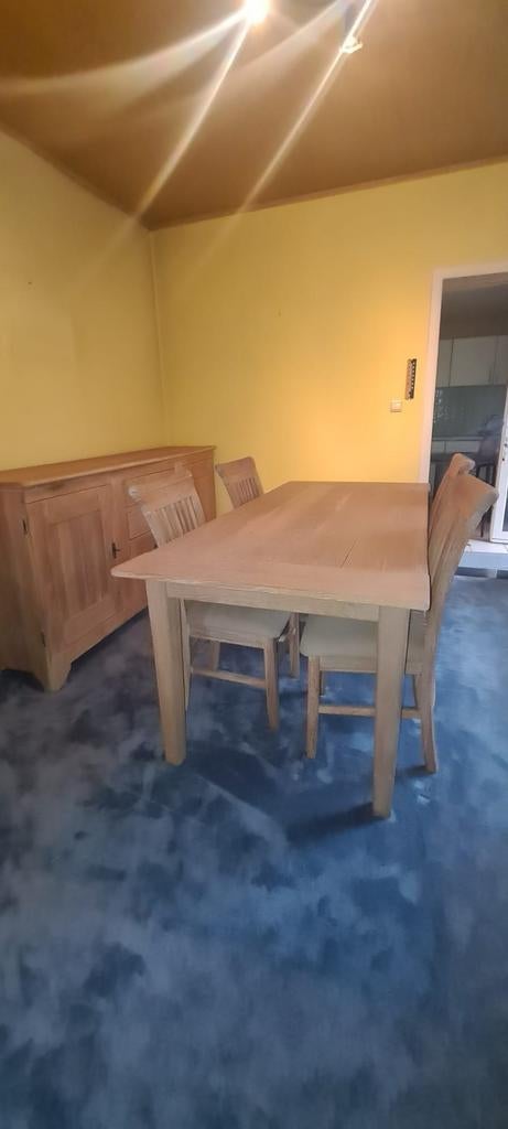 Volledige eetkamer; tijdloos en in zeer goede staat!, Huis en Inrichting, Tafels | Eettafels, Ophalen