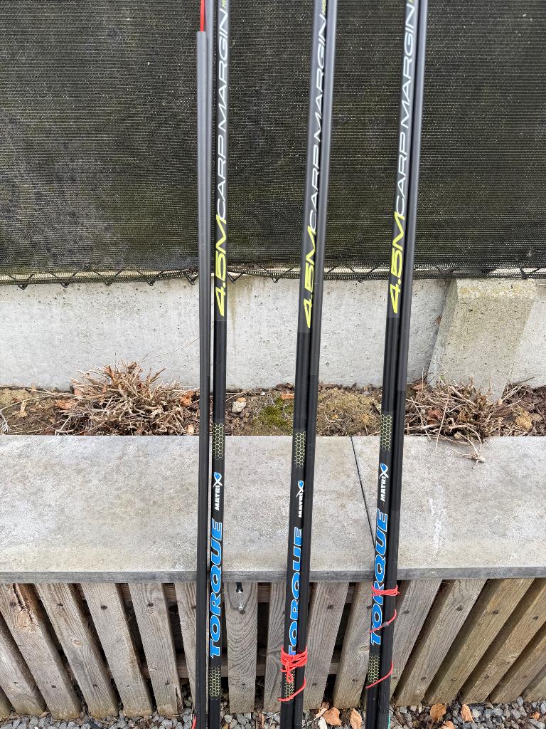 3 dezelfde sterke kantstokken matrix met pulla, Watersport en Boten, Ophalen, Gebruikt