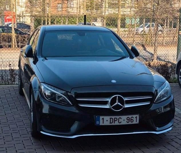 Mercedes C180 Klasse AMG LINE KIT METALLIC ZWART, Auto's, 4 deurs, 4 cilinders, Zwart, Particulier