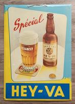 Blikken reclamebord Hey-Va., Ophalen of Verzenden, Reclamebord