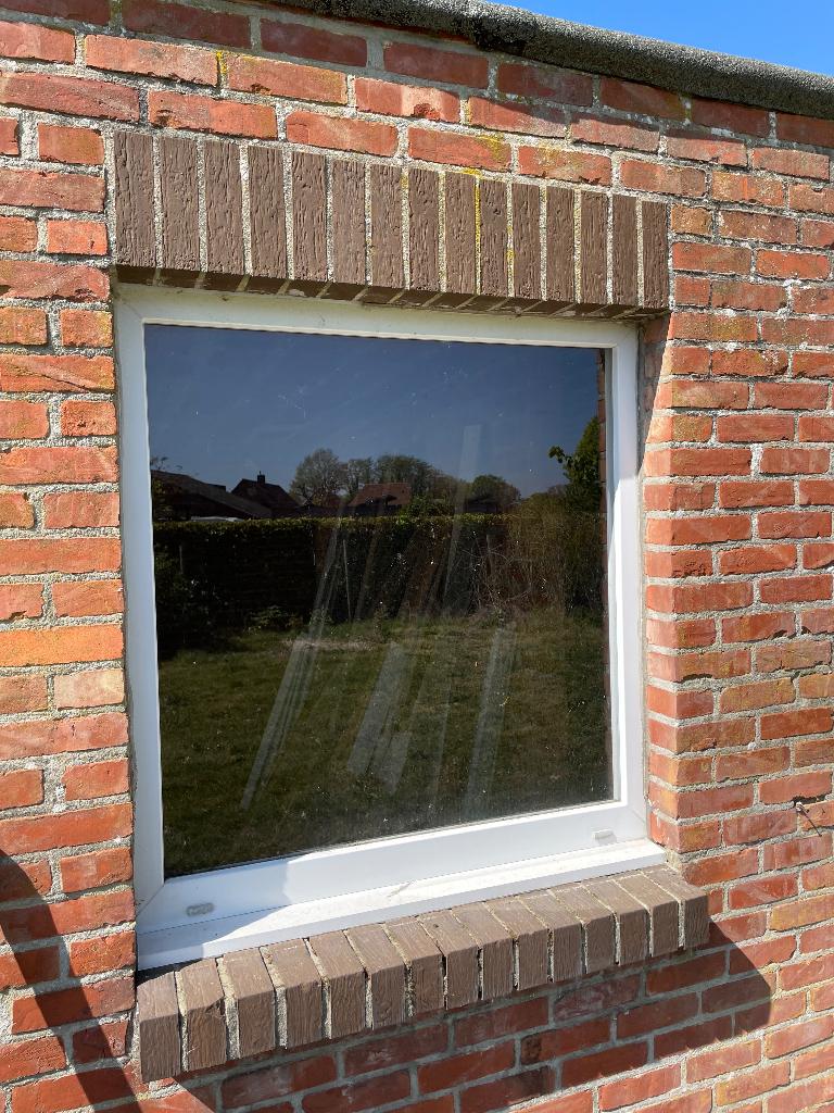 7-delige set van PVC Ramen & Deur, Doe-het-zelf en Bouw, Glas en Ramen, Gebruikt, Gevelraam of Ruit, 80 tot 120 cm, 80 tot 120 cm