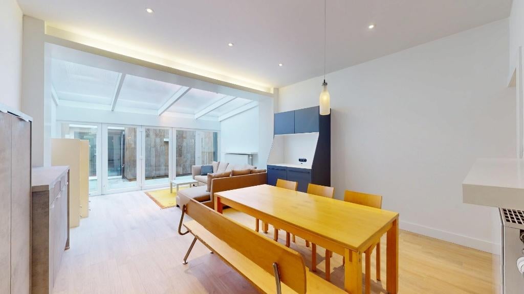 BULTHAUP DUKTUS EETTAFEL BANK EN STOELEN, Enlèvement, Utilisé, Cinq personnes ou plus, Rectangulaire