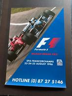 affiche Grand Prix Belgique de F1 1996 Ferrari Williams, Collections, Enlèvement ou Envoi, ForTwo