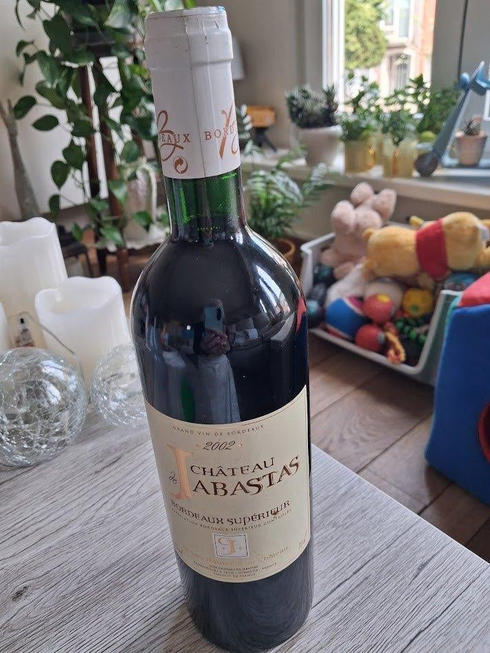 Bouteille vintage Bordeaux Supérieur 2002.Chateau Jabastas., Collections, Vins, Enlèvement ou Envoi, France, Vin rouge