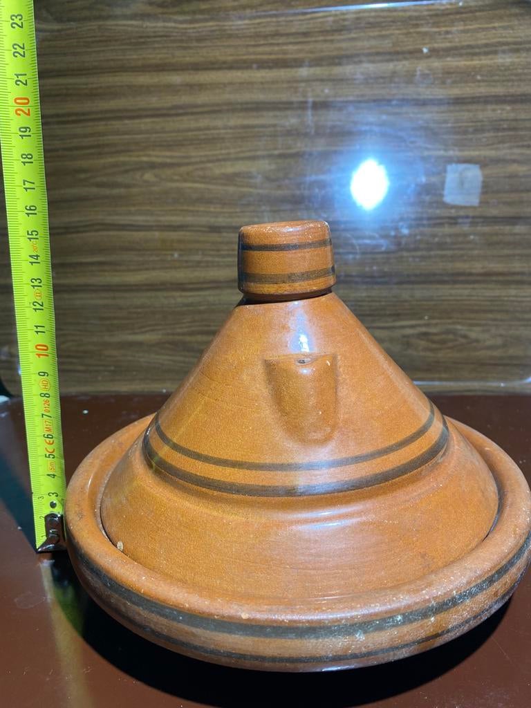 7x Mini tajine aardewerk serveerschalen decoratie, Ophalen, Zo goed als nieuw