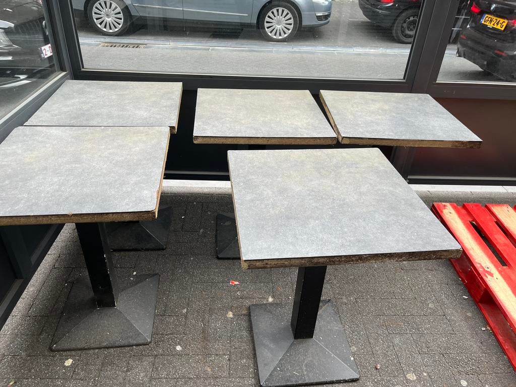 Terras tafels 8x, Salons de jardin, Enlèvement, Utilisé, Bois