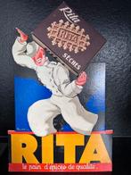 zeer oude winkelreclame wafels RITA, Ophalen, Zo goed als nieuw, Reclamebord