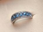 Nieuw - 18k witgoud vergulde ring met zeldzame tanzaniet, Bijoux, Sacs & Beauté, Bagues, Enlèvement ou Envoi, Bleu