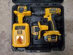 Visseuse Dewalt DC722 18v + 3 batteries li-ion + chargeur, Bricolage & Construction, Enlèvement ou Envoi, Utilisé