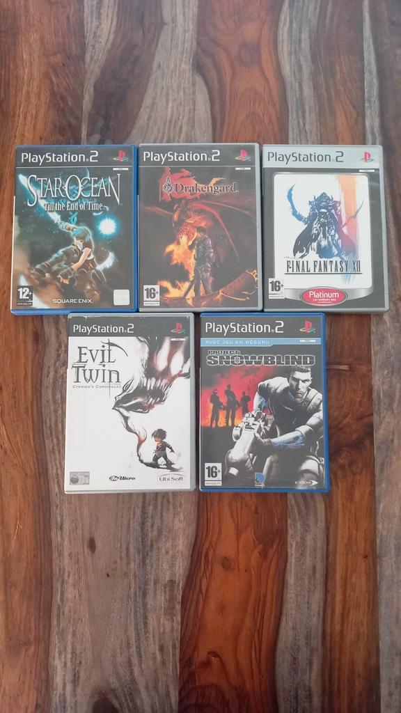 Lot PS2 Drakengard Star Ocean Evil Twin Final Fantasy 12 XII, Consoles de jeu & Jeux vidéo, Jeux | Sony PlayStation 2, Enlèvement ou Envoi