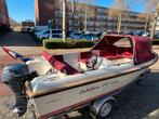 Super nette Lakeborn 480 sloep met 15 pk Yamaha en trailer, Watersport en Boten, Sloepen, Ophalen, 10 tot 30 pk, Zo goed als nieuw