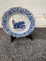 1 Delfts blauw bord: kerk Wernhout., Ophalen, Zo goed als nieuw