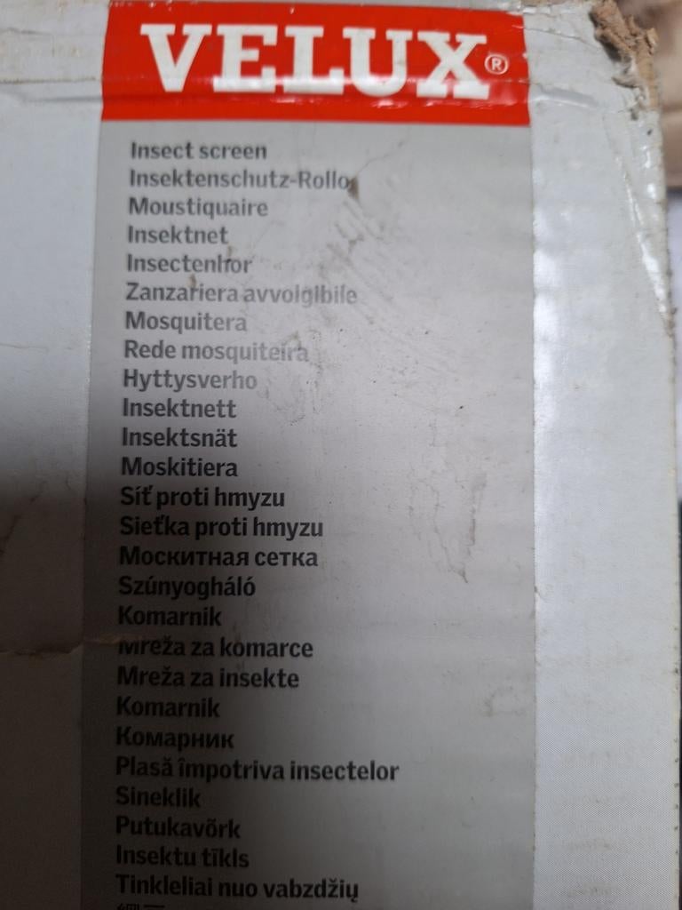 Vliegengordijn Velux, Enlèvement