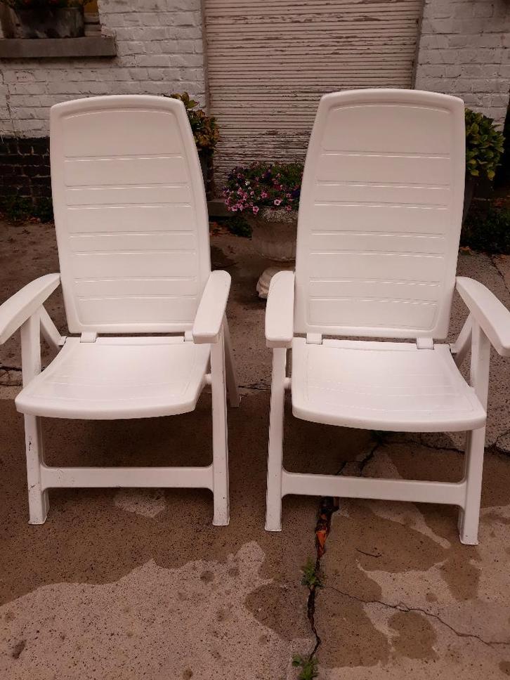 tuinmeubelen, Jardin & Terrasse, Ensembles de jardin, Utilisé, Salons de jardin, Synthétique, 2 places, Enlèvement