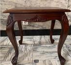 Mahonie houten bijzettafeltje, Ophalen, Minder dan 45 cm, Minder dan 55 cm, Gebruikt