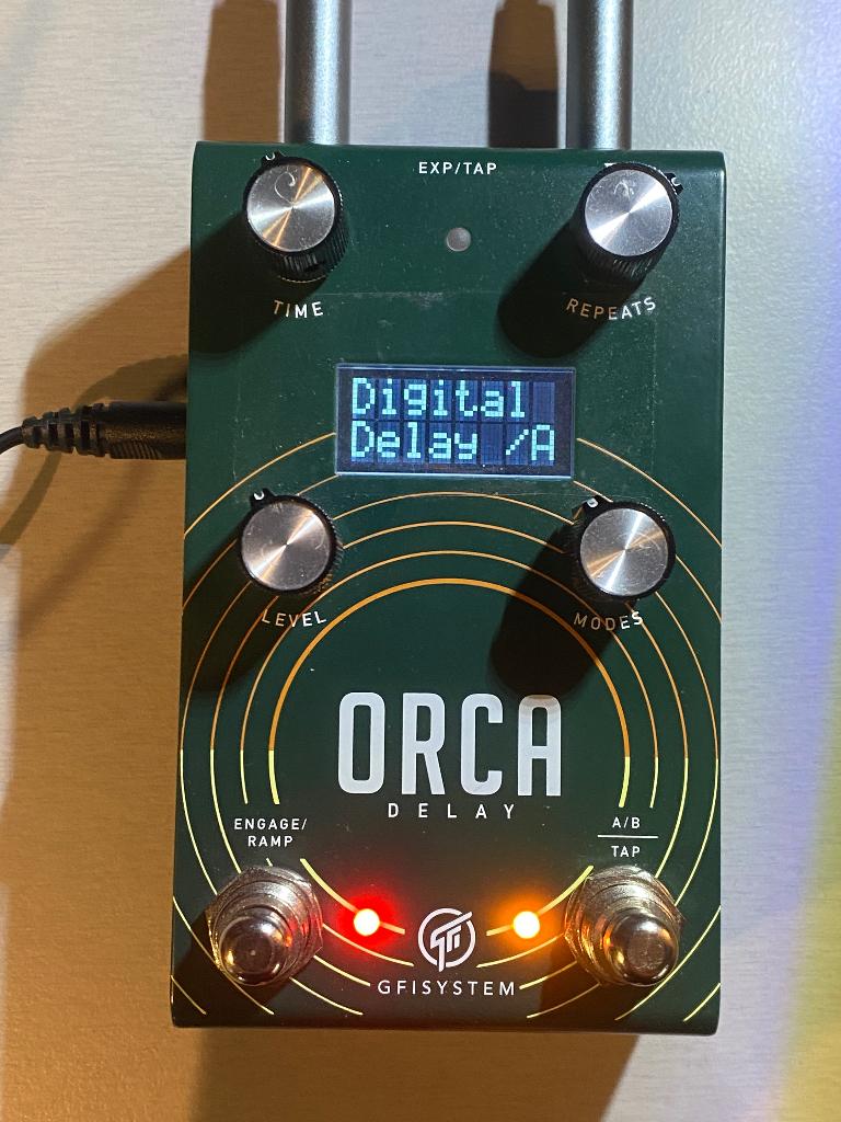 GFI ORCA stereo DELAY pedal, Muziek en Instrumenten, Effecten, Zo goed als nieuw, Delay of Echo, Ophalen of Verzenden