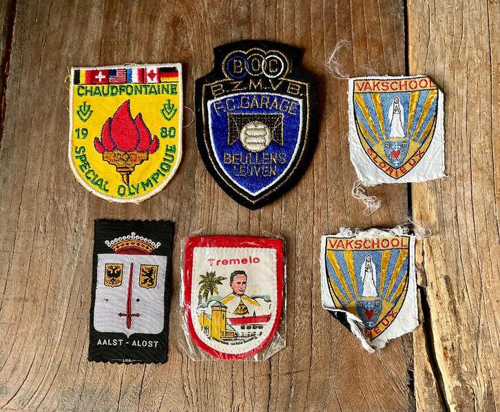 Lot vintage patches België Vlaanderen écussons Aalst Tremelo, Verzamelen, Merken en Reclamevoorwerpen, Gebruikt, Overige typen