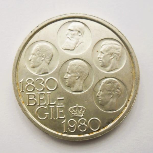 Herdenkingsmunt België 500 fb 1980 VL ref; Morin #801., Postzegels en Munten, Munten | België, Losse munt, Verzilverd, Verzenden