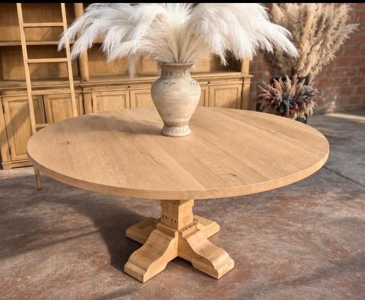 Eiken eettafel art:, Maison & Meubles, Tables | Tables à manger, Comme neuf, 150 à 200 cm, 150 à 200 cm, Cinq personnes ou plus