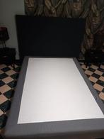 Lit tapissier, Huis en Inrichting, Slaapkamer | Bedden, Ophalen, Zwart, Tweepersoons, 140 cm