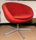 Leuke rode mini egg chair look a like - kuipzetel cozy relax, Ophalen, Gebruikt, Stof