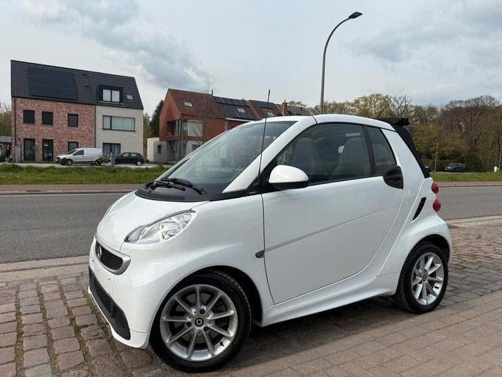 Smart For Two Cabrio | 12 M Garantie | 82Dkm|Benzine | 2013|, Autos, Smart, Entreprise, Entretenue par le concessionnaire, Noir