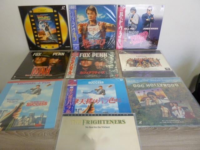 Verzameling Laserdisc Michael J. Fox , Teen wolf, etc..., Alle leeftijden, Ophalen, Zo goed als nieuw, Actie en Avontuur