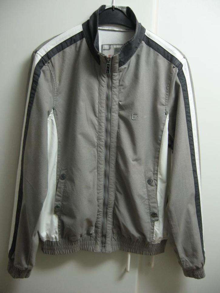 Grijs/wit zomerjas, 176 (S), Enfants & Bébés, Vêtements enfant | Taille 176, Comme neuf, Enlèvement ou Envoi